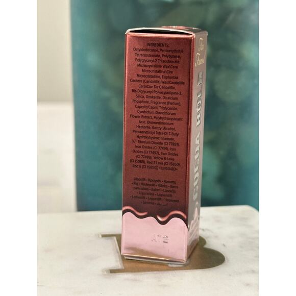 Too Faced NIB Cocoa Bold Cream Lipstick Demi Matte 0.11 Oz Chocolate Strawberry - Picture 6 of 6